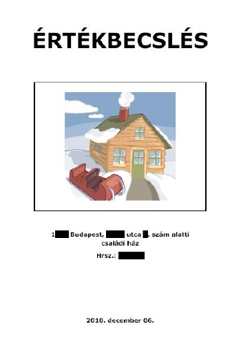 Értékbecslés minta